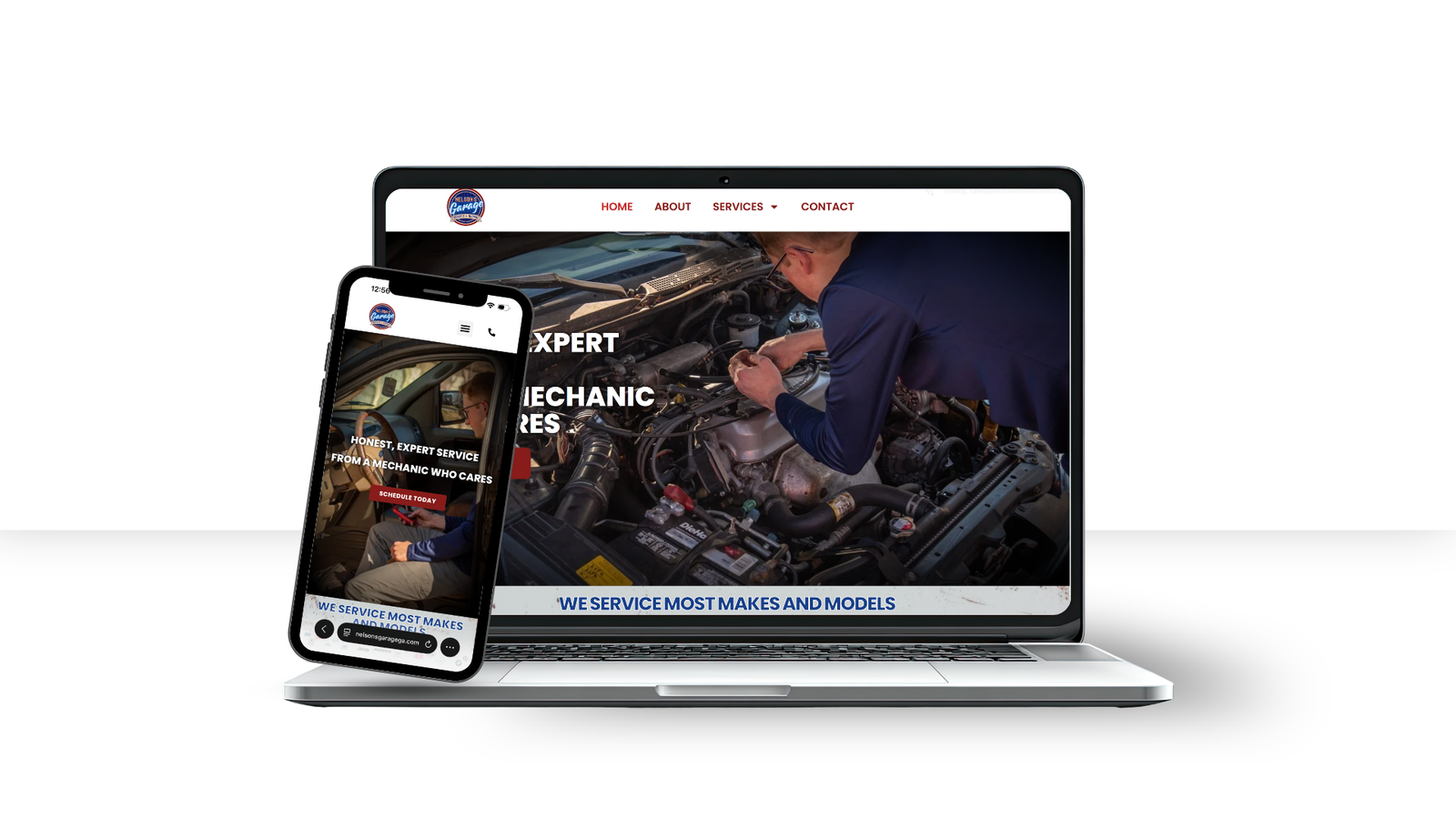 Nelson's Garage website