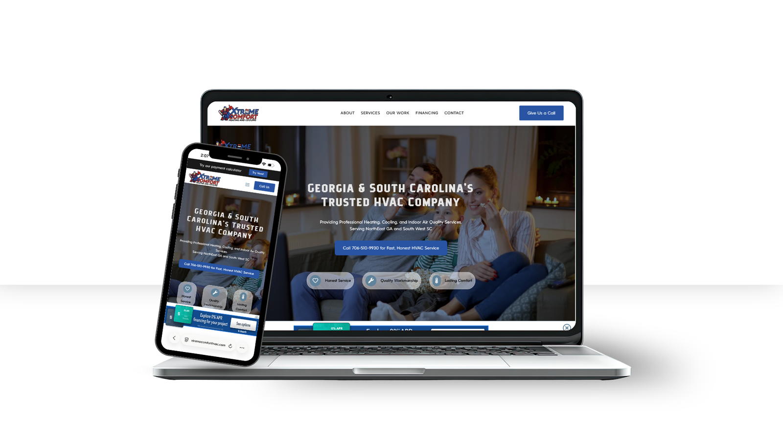 Xtreme Comfort HVAC website