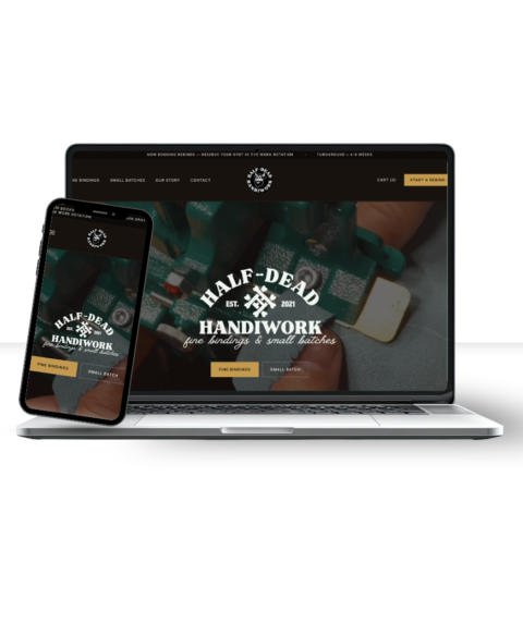 Half Dead Handiwork website